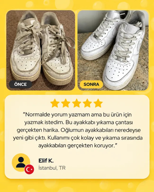 Pratiqon Ayakkabı Yıkama Çantası – Büyük Boy